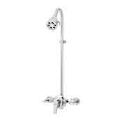 Speakman Sentinel Mark II 2.0 GPM Shower Trim Package with Multi Function Shower Head for Outdoor Use Polished Chrome